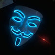 V For Vendetta LED-Mask-Utklädnad-BB-Blå-Hemnix