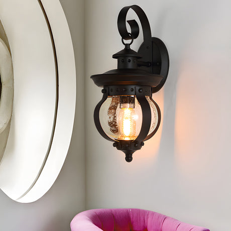 1-Lamps LED Utomhusvägglampa med Böjd Arm Carvallo