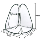 Kompakt växtskyddstält för trädgårdsväxter – Transparent växthus Carvallo