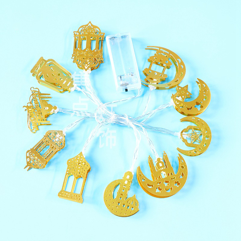 Färgglada LED-ljusslingor – Dekorativa ljus med måne- och lyktteman för hem och trädgård Carvallo