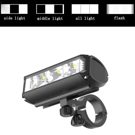 Ultra-Bright LED Cykellampa | Justerbar Ljusstyrka | Vattentålig & Multifunktions Cykellampa Carvallo