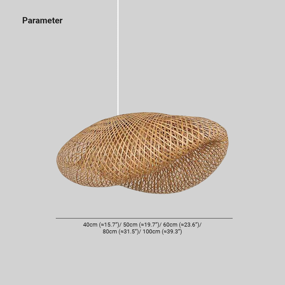 ZenBamboo LED Hänglampa Bollar av Bambu för Sovrum Carvallo
