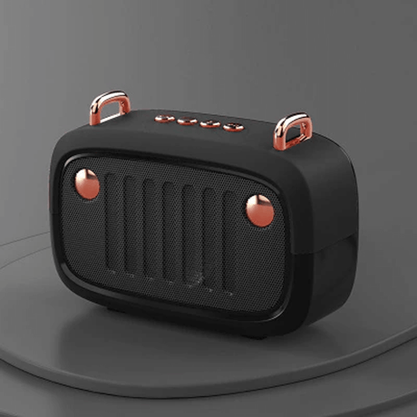 Bärbar Högtalare i Retrostuk-Kök-BB-Svart-Hemnix
