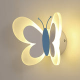 Fjärilsfärgad LED-vägglampa i akryl - Kreativ modern dekorativ lampa med 1 ljuskälla för hemmet MILA Sverige