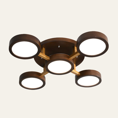 LED Taklampa med Modern Design i Trä Carvallo