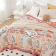 Vineyard Blossom Reversible Cotton Blanket Carvallo