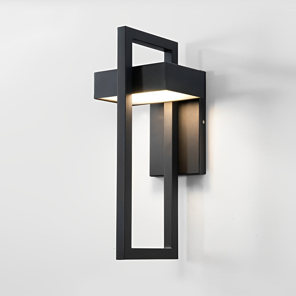 Utomhus Vägglampa Modern Svart LED Lampa Carvallo