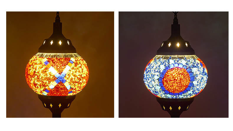 Vintage turkisk emalj järn bordslampa – tidlös One-Light Design MILA Sverige