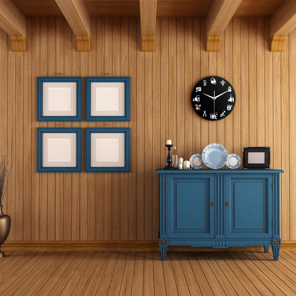 Dental-Design Väggklocka - Stilig Klocka för Tandläkarmottagningar Carvallo