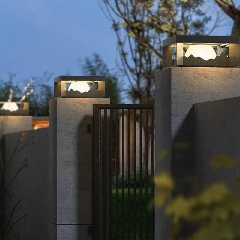 Carvallo - Solcellsdriven utomhusvägg- och golvlampa med modern design Carvallo