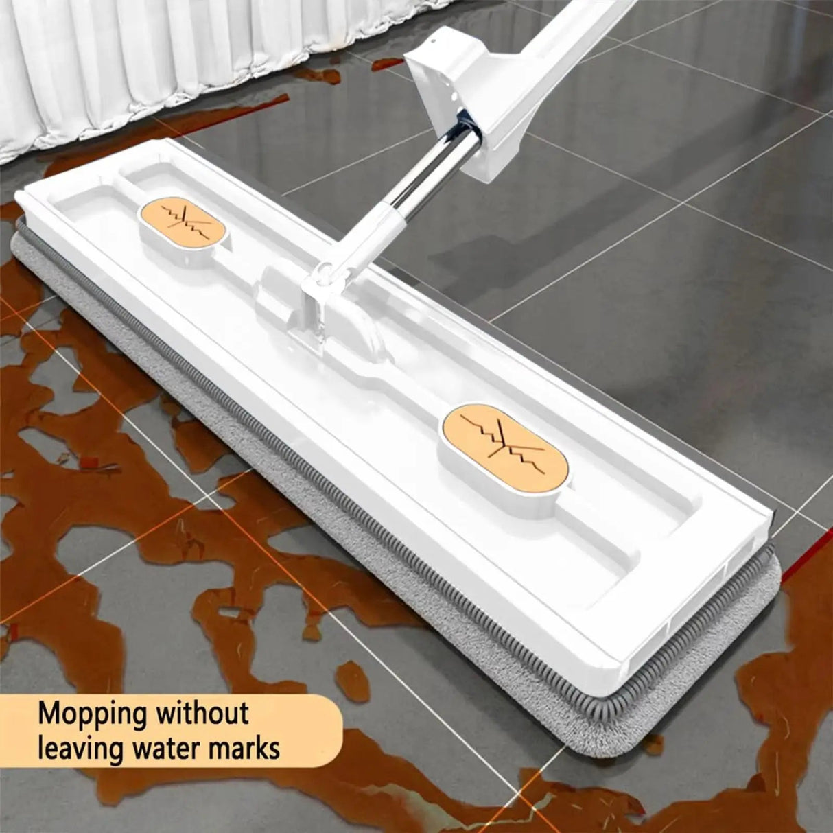 Hands-Free Mikrofiber Platt Mopp Carvallo