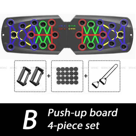 Push-up Board Hemmagymutrustning Armhävningar-Sällskapsspel-BB-4-delat set-Hemnix