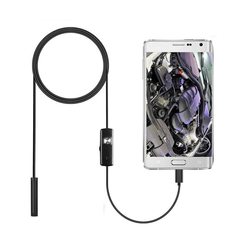 Vattentät Portabel Inspektionskamera till Mobiltelefon-Kök-BB-5.5 mm Kamera-1 m-Hemnix