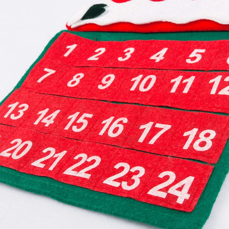 Nedräkning Jul Adventskalender i Tyg - Jultomte 24 Dagar-Jul-BB-Hemnix
