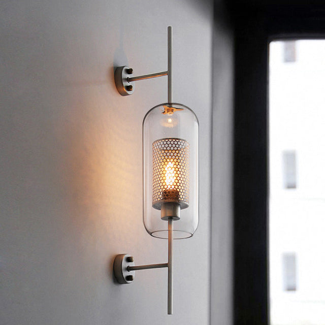 Modern Glasboll Vägglampa | Enkel Glödlampa Sconce | Järn & Glas Armatur | Brick by Brick Carvallo