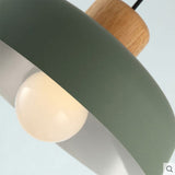 Nordic Creative Pendant Light | Naturligt Trä & Aluminium | Modern Hemljus | 11.81 x 5.51 in | Brick by Brick Carvallo