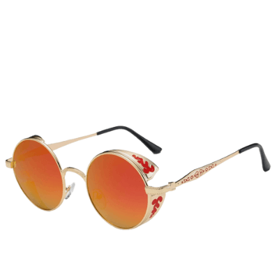 Vintage solglasögon-Sunglasses-Bellasverige-Guld Röd-Hemnix