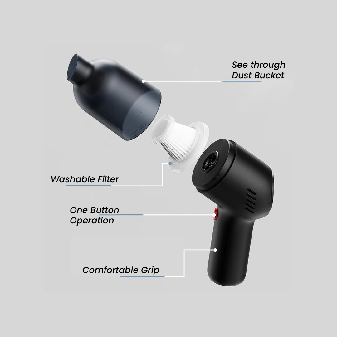 Bil dammsugare, sladdlös & portabel Carvallo