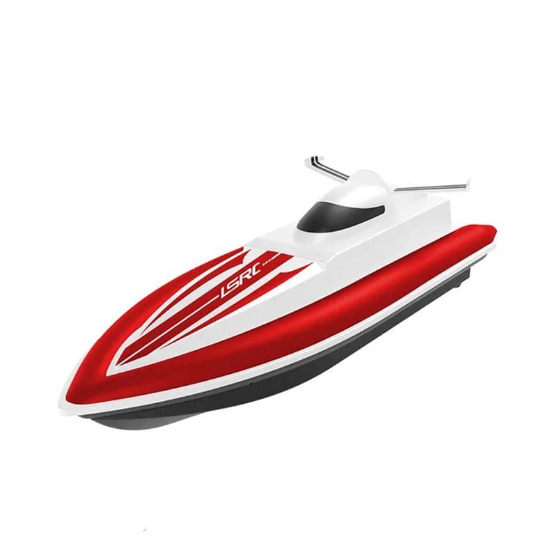 Snabb Fjärrstyrd Båt – 25km/h Racerbåt med IPX4 Vattentäthet och Vattenkylningssystem-Radiostyrt-BB-Röd-Hemnix