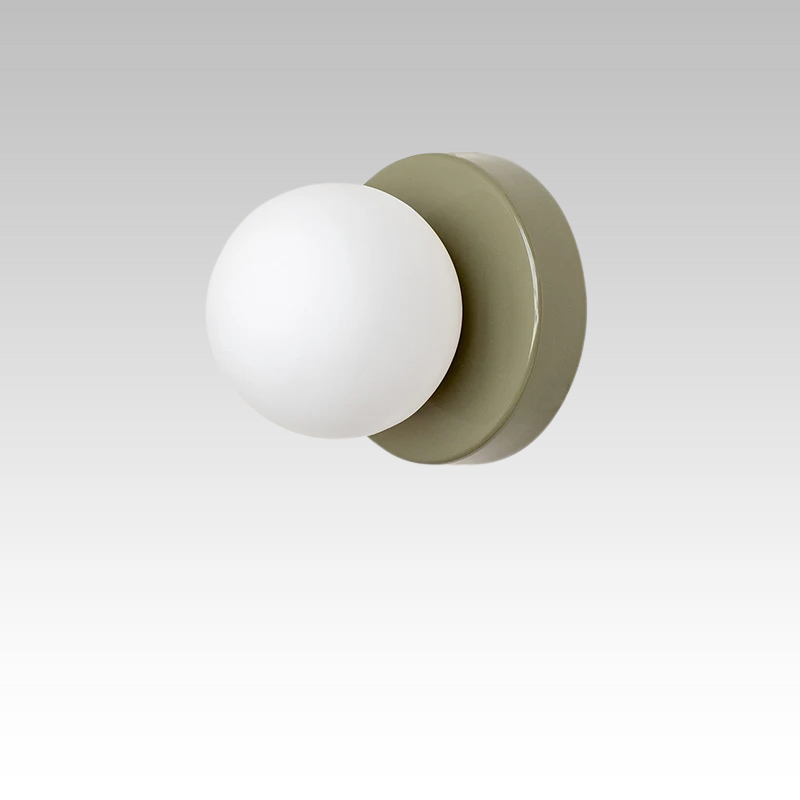 Vägglampa med glasglob Modern design Carvallo