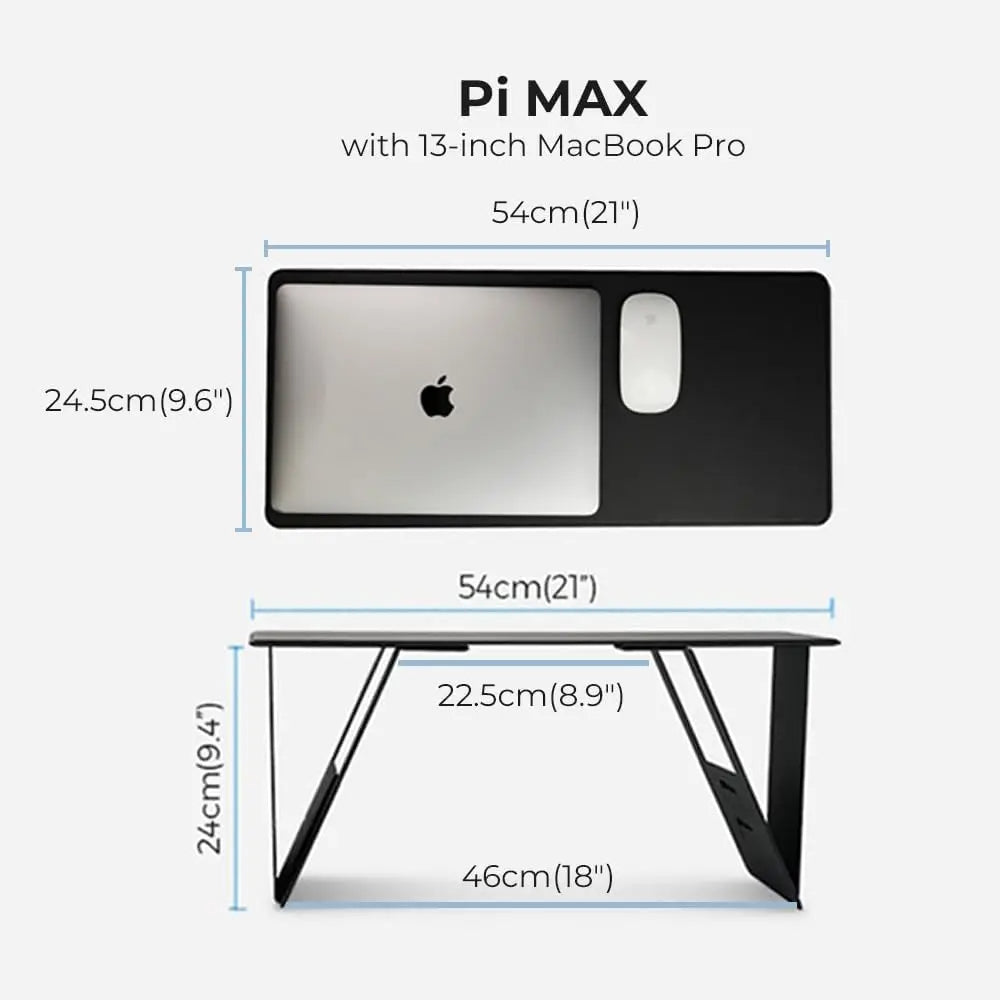 Pappers-tunn Laptop Bord - Bärbart & Lätt Mini Bord för Studier och Läsning Carvallo