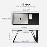 Pappers-tunn Laptop Bord - Bärbart & Lätt Mini Bord för Studier och Läsning Carvallo