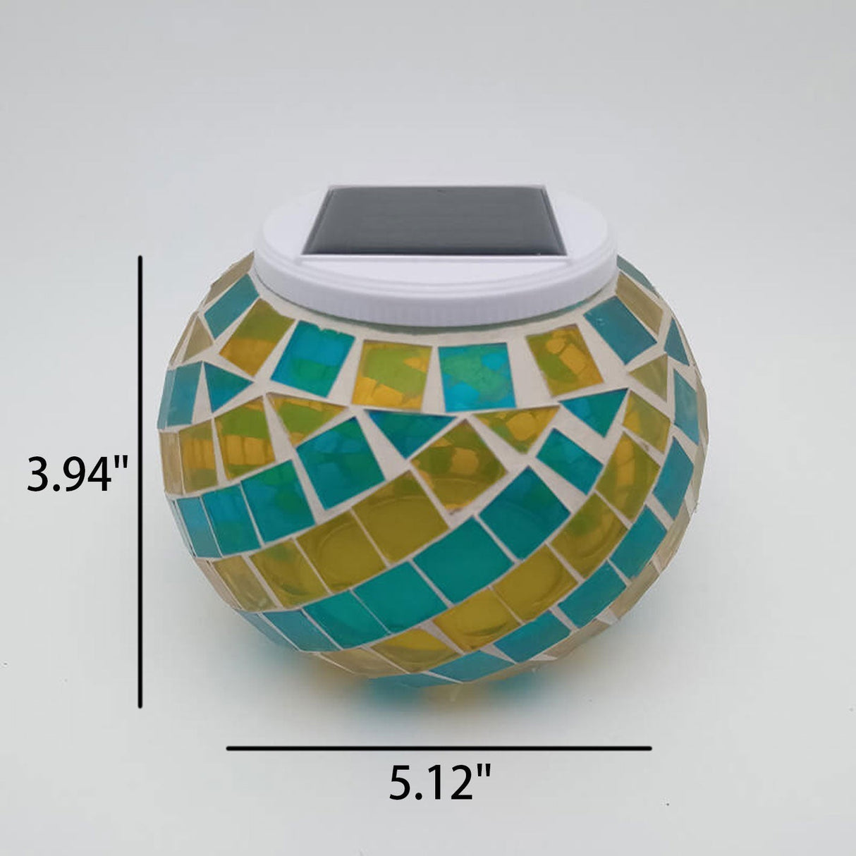 Solar LED-målat glasljus – spiralmönster för utomhuselegans MILA Sverige
