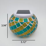 Solar LED-målat glasljus – spiralmönster för utomhuselegans MILA Sverige