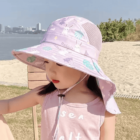 Luftig & Rolig Sommarhatt Solhatt för Barn-Barn-BB-A-Lila-Hemnix