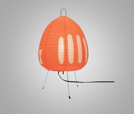 LumiZen – Japansk Pappers Taklampa i Retro Stil, Traditionell Belysning för Sovrum och Vardagsrum Carvallo