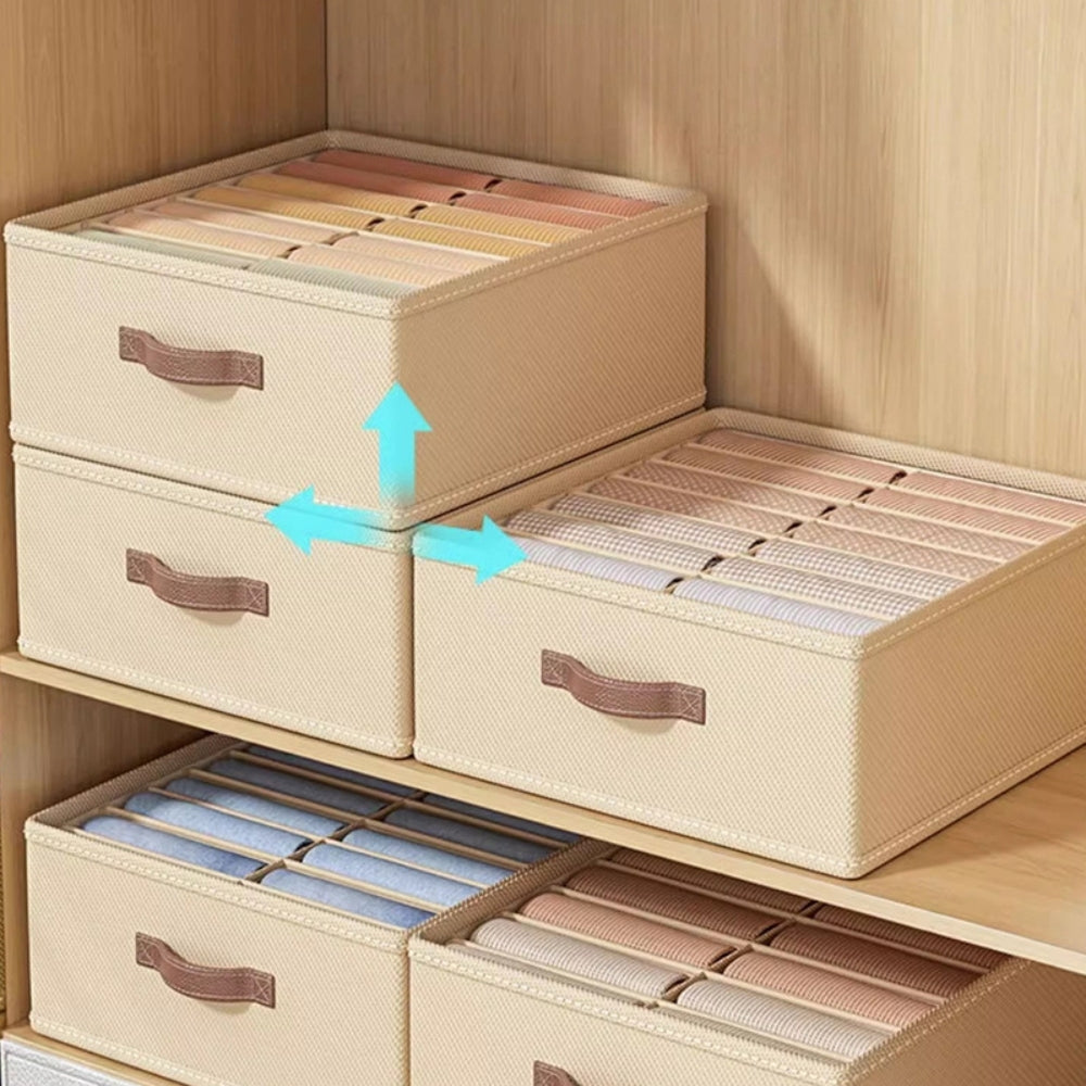 Modern Grå Linne Förvaringsbehållare Carvallo