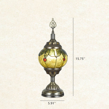 Vintage turkisk emalj järn bordslampa – tidlös One-Light Design MILA Sverige