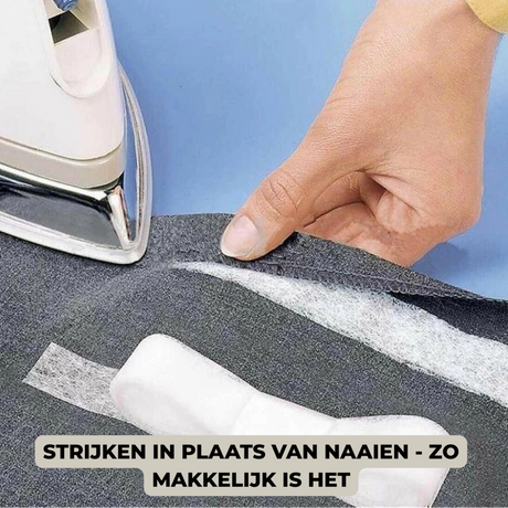 StitchFree – Dubbelhäftande tygtejp | Starkt lim utan sybehov MILA Sverige