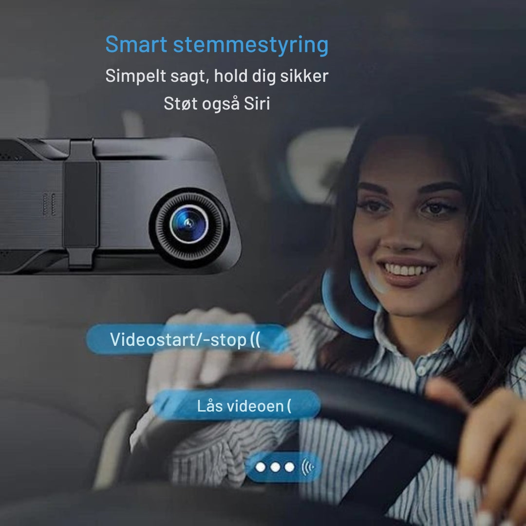 Carvallo – Smart spegelkamera med 4K-upplösning, bilspel, Android Auto och säkerhetsvarningar Carvallo