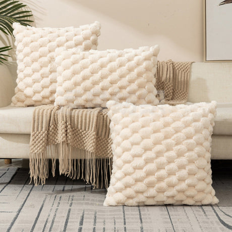 Mysigt Luxe Marshmallow kuddfodral – mjuk, plysch och elegant touch MILA Sverige