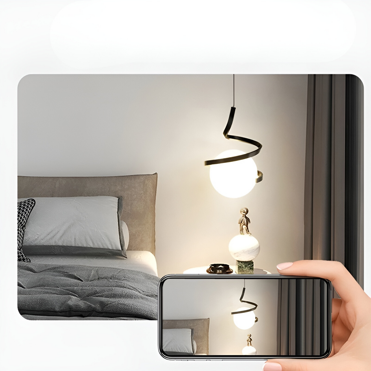 ShineSphere Ljus - Nordisk LED Pendellampa för Taket Carvallo