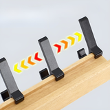 HookFlex Rack - Väggmonterad Rörlig Bambu-Krokarställning Carvallo