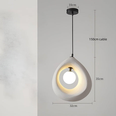 Pendellampa i Wabi-Sabi stil – Minimalistisk hängande lampa för vardagsrum och matplats Carvallo