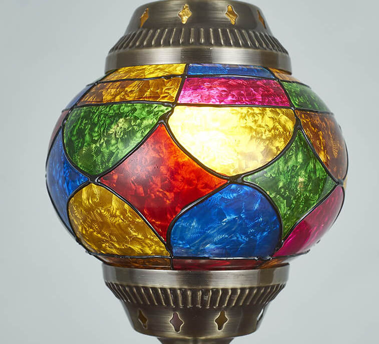 Vintage turkisk emalj järn bordslampa – tidlös One-Light Design MILA Sverige