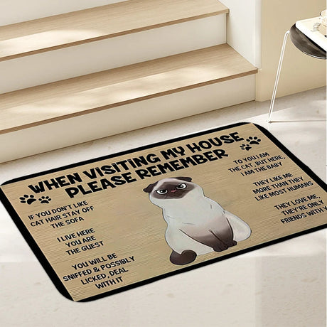 Katt Välkomstmatta - För alla kattälskare-Home-Hemnix-Siames-Hemnix