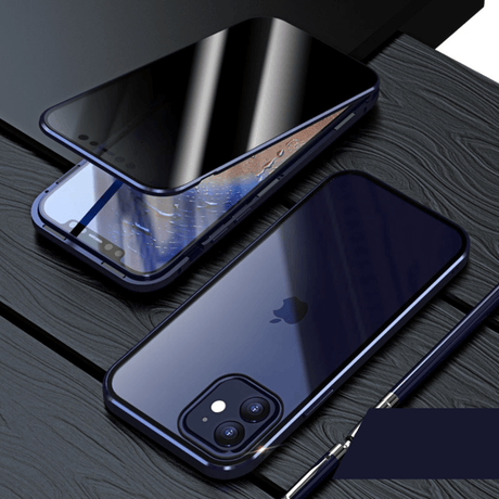 Anti-Spaning Magnetisk Telefonväska-Phone Accessories-Hemnix-Blått-För iPhone 12-Hemnix