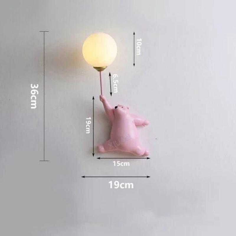 Carvallo – Charmig vägglampa med lekfull design för barnrum Carvallo