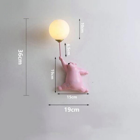 Carvallo – Charmig vägglampa med lekfull design för barnrum Carvallo