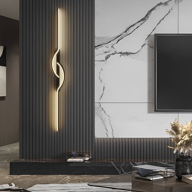 Vägglampa Modern Svart Aluminium LED Armatur Carvallo