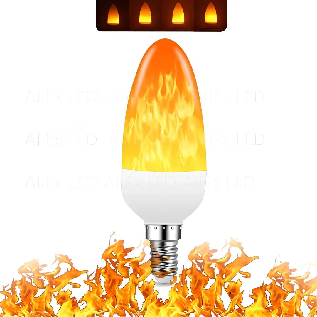 Flammen-Effekt Lampa – 9W LED Glödlampa med realistisk flammeeffekt Carvallo