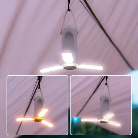 Bärbar uppladdningsbar campinglampa - 180 timmars batteritid & SOS-funktion Carvallo