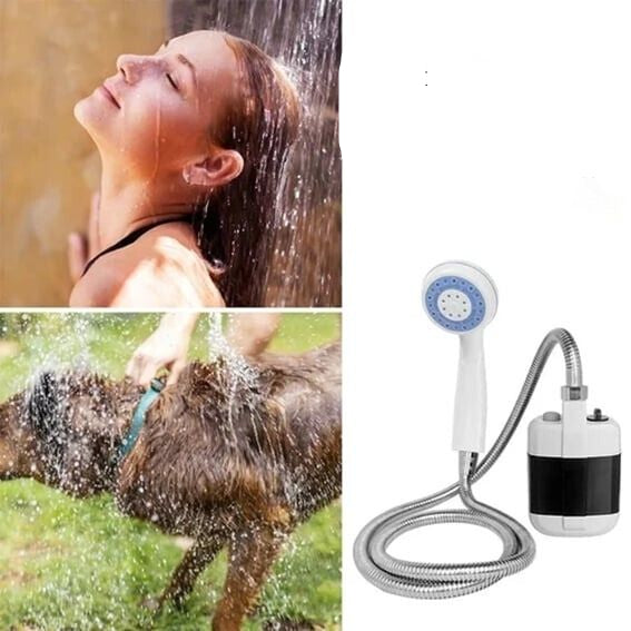 PetSplash – Bärbar utomhusdusch med USB-laddning för husdjur Carvallo