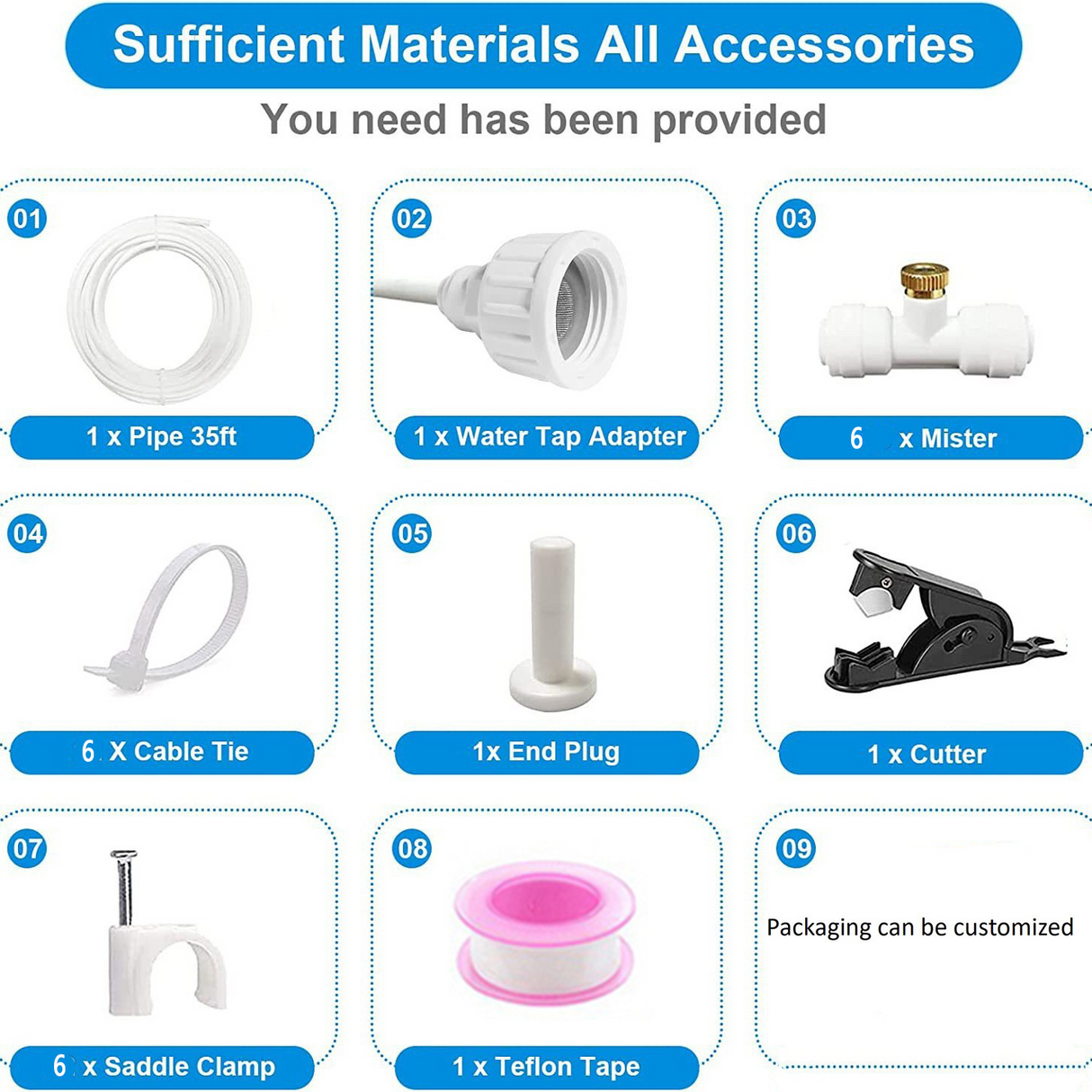 Mistingsystem för terrass och trädgård – Külande sprayset för solskydd och paviljong Carvallo