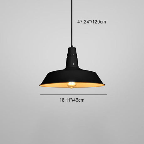 Samtida industriell taklampa i rundjärn MILA Sverige