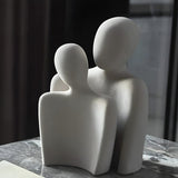 Romantic couple ceramic sculpture Carvallo